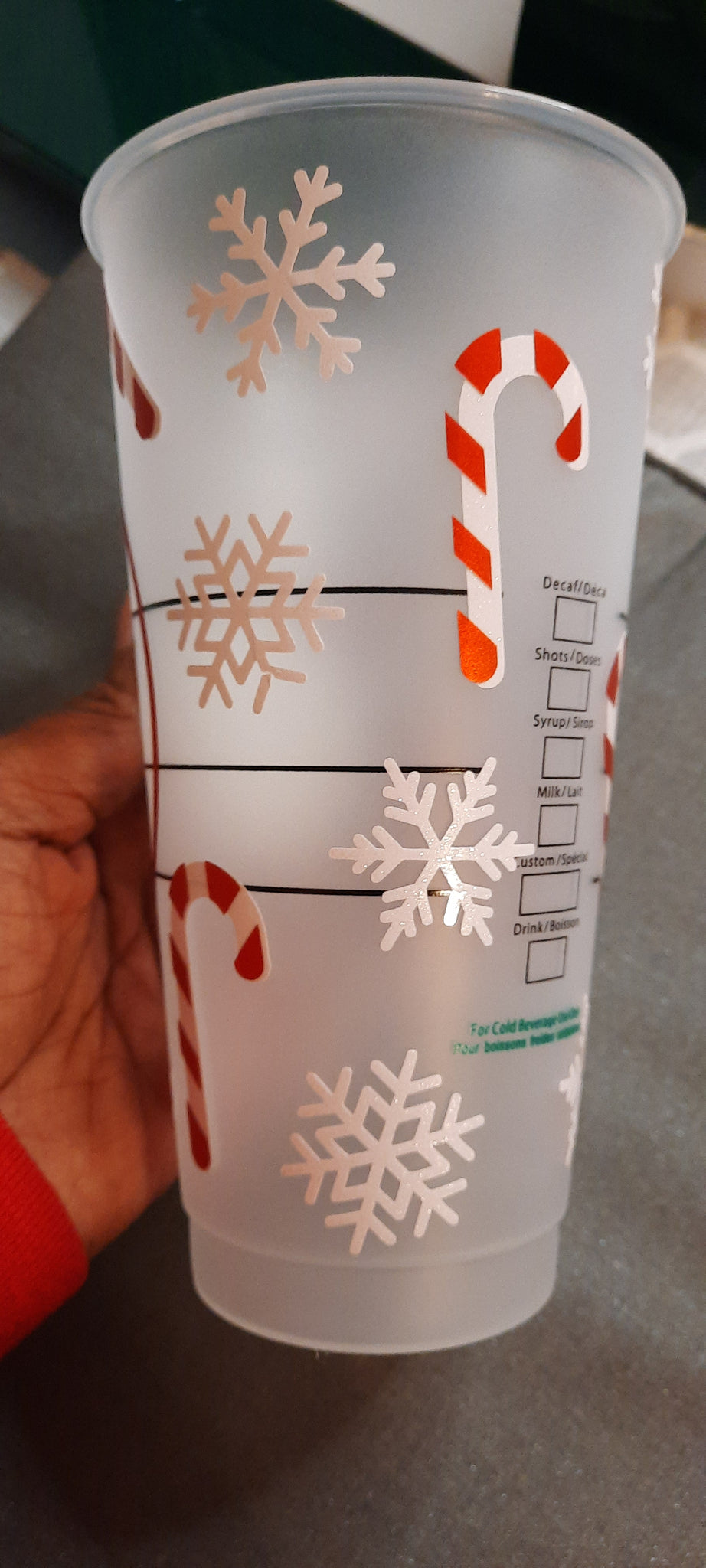 Merry Christmas Candy Cane Cold Cup